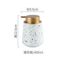 White Ceramic Soap Dispenser Shampoo Bottle Home Ho Shower Gel Hand Washing Jar Bathroom Kitchen Liquid Soap Storage Bottle