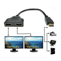 อะแดปเตอร์แปลงสายเคเบิ้ล HDMI Port Male To 2 Female 1 In สายแปลงสัญญาณ HDMI Full HD 1080P ออก 2 จอ สายต่อ พร้อมส่ง!