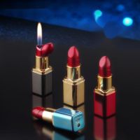 ♈✠☬ Creative Girl Lipstick Lighter Personality Inflatable Open Flame Lighter