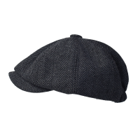 หมวกผู้ชาย Newsboy หมวก Vintage Herringbone แปดเหลี่ยมหมวกผู้หญิง Berets หมวกแบน British จิตรกรหมวก Soft