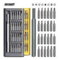 SKIUNT ไขควง25 In 1อัน,ชุดไขควงโทรศัพท์พีซีความแม่นยำสกรูบิต Phillips Torx อุปกรณ์ทำมือซ่อมแซมบ้านที่สามารถถอดได้