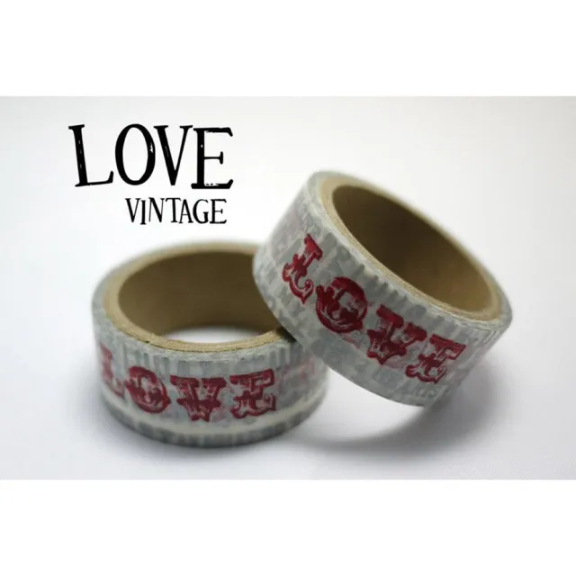Chugoku Washi Tape - Medium Samplers - Typeface #1 Script Alphabet Love ...