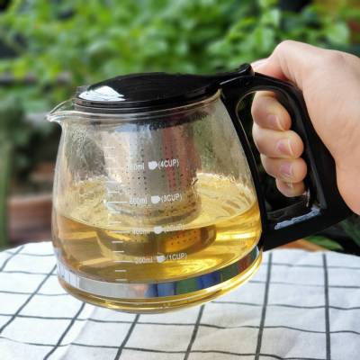 Teapot กาแก้วชงชาและไส้กรอง หม้อชงชา 750ml ตัวกรองผลิตจากสแตนเลสอย่างดี