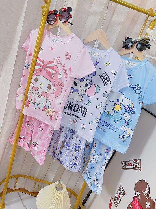 sweetkids-พร้อมส่งจากกทม-เสื้อผ้าเด็กผญ-เสื้อผ้าเข้าชุด-ชุดเซตเด็กหญิง-การ์ตูนน่ารักชุดนอนสำหรับเด็ก-เหมาะสำหรับชุดเด็กหญิงอายุ