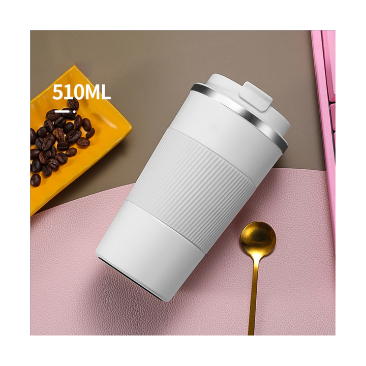 1-pcs-coffee-mug-leak-proof-car-vacuum-flask-travel-thermal-cup-water-bottle-double-stainless-steel-304-non-slip-white