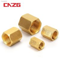 ❁✼ Brass Pipe Fitting Copper Hose Hex Coupling Coupler Fast Connetor Female Thread 1/8 1/4 3/8 1/2 3/4 BSP For Water Fuel Gas