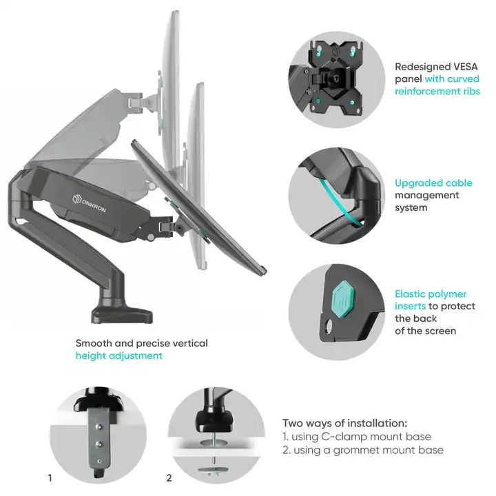 eyeplay-ขาตั้งจอคอมพิวเตอร์-ขาตั้งมอนิเตอร์-ขาตั้งจอคอม-ขาตั้งจอ-ปรับระดับได้-13-32นิ้ว-ขาแขวนจอคอม-2-9kg-ขาตั้งจอ-ขายึดจอคอมพิวเตอร์-ขาตั้งจอคอมพิวเตอร์-ไม่ต้องเจาะรู-gas-spring-monitor-arm