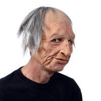 New super simulation Halloween explosion model old man 3D wig mask headgear props