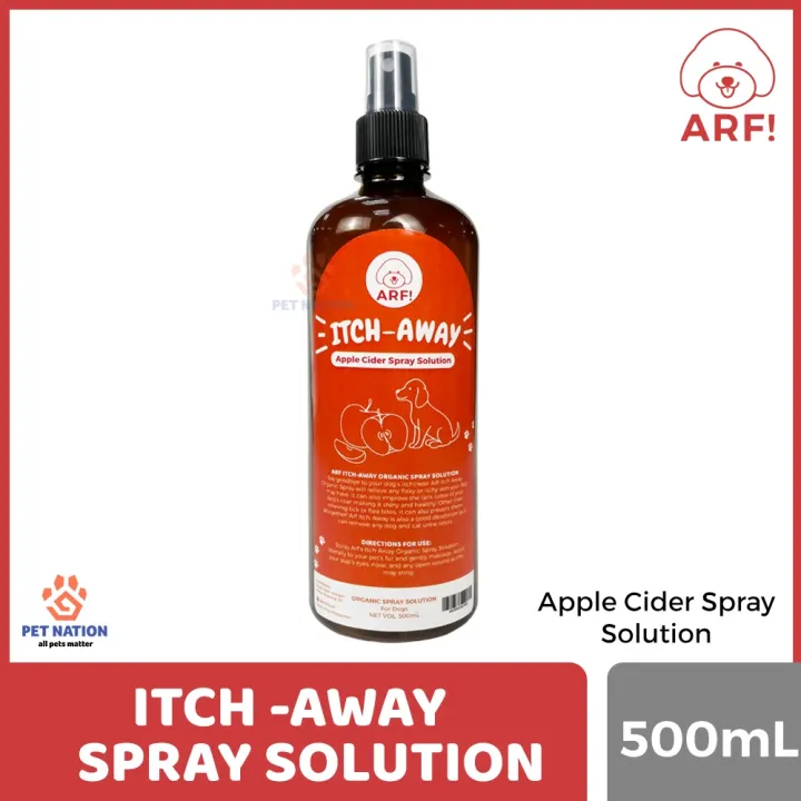 ARF! Dog Itch Away Organic Spray On Solution (500mL) Apple Cider