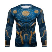 【อเนกประสงค์】 Eternals 3D พิมพ์เสื้อยืดผู้ชายสไตล์พังก์บีบอัดเสื้อการ์ตูนคอสเพลย์เสื้อผ้าออกกำลังกายแขนยาวท็อปส์ลำลองชายเสื้อยืด