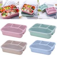 【CW】 Separate Bento Box Portable Food Storage Lunchbox Leakproof Food Container Microwave Oven Dinnerware Students Lunch Bag For Kids