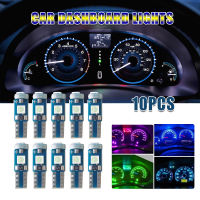 10Pcs T5 Led Bulb W3W W1.2W Led Canbus Car Interior Lights Dashboard warming indicator Wedge Auto Instrument Lamp 12V