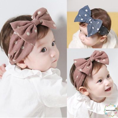 OAB-Cute Newborn Toddler Baby Girls Bowknot Elastic Flower Headband Hair Band