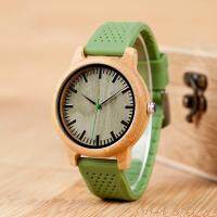 BOBO BIRD Wood Watch For Men Women Japan Analog Quartz Wristwatches 44Mm Unisex Causal Green Leather Watches Relogio Masculino