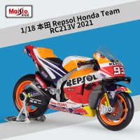 Maisto 1:18 Repsol ทีมฮอนด้า Rc213v #93 #44การหล่อการแข่งรถ Moto Gp มาร์คมาร์เกวซของขวัญของสะสมโมเดลมอเตอร์ไซค์อัลลอย