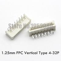 50PCS 1.25mm FPC/FFC Flat Cable Connector Socket Double Row Vertical Type 4/5/6/7/8/10/12/14/15/16/18/20/21/22/24/26/28/30/32P