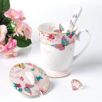 YeFine High Grade Bone Porcelain Tea Cups 330ml Ceramic Coffee Mug