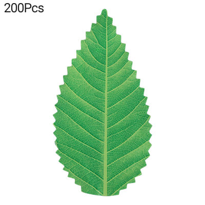 Sanwood ไม้พาย®200ชิ้น/ถุงสีเขียวประดิษฐ์ Leaf Reusable Colorfast Vibrant สีจำลองซูชิตกแต่งใบอุปกรณ์ครัว200ชิ้น/ถุงที่เชื่อถือได้ Faux