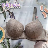 Sabina รุ่น Happy มีโครง บราลูกไม้ มีฟองเล็กน้อย เต็มคัพ  ตะขอหลัง 36C