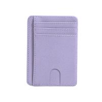 Slim PU Leather Card Holder Men S Women S Wallet RFID Blocking Business Card For Case Purse Travel Casual Use