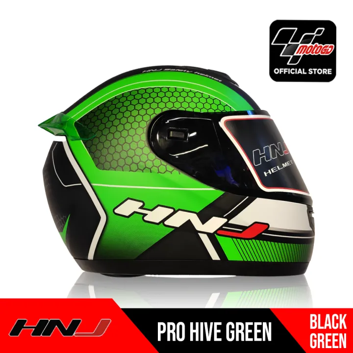 hnj helmet green