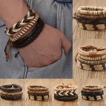 WAINIS 22 Pcs Braided Leather Bracelets for Men India | Ubuy