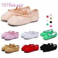 hot【DT】 Hot Sale Child Soft Split Sole Ballet Shoes Breathable Canvas Practice Gym Slippers