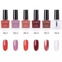 New! ยาทาเล็บกึ่งเจล PINPAI HEALTHY Nail COLOR 6ml. กึ่งเจ็บไม่ต้องอบ ลอกออกได้ ไม่ต้อง้อน้ำยาล้างเล็บ SetN 8G