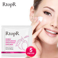 RtopR 5 ชิ้น FDA ราคาถูก มะม่วง อิมัลชัน ไวท์เทนนิ่ง ริ้วรอย ทำให้ผิวกระจ่างใส การดูแลผิว Mango Long-effect Moisturizing And Brightening Emulsion