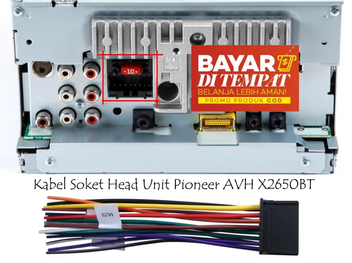 Soket Tape Mobil Pioneer Avh X Bt Pioneer Avh X Bt Head Unit