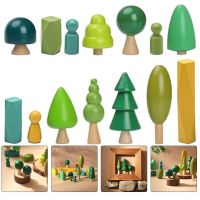 Decorations Wooden Small Trees Kids Toy Toddler Educational Toys Montessori Block