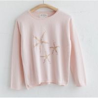 ZARAˉ Betome A34-Za European Pure Cotton Girls Round Neck Pullover Sweater