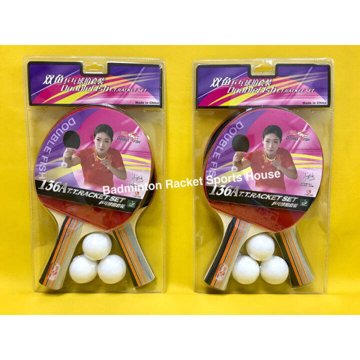 DOUBLE FISH Table Tennis Set 136A Ping Pong Set Lazada