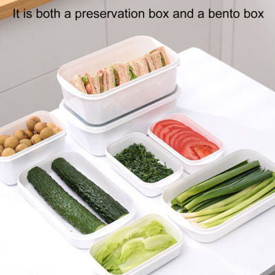 กล่องเก็บของปิดผนึกสำหรับห้องครัวการจัดเก็บอาหารสดตู้เย็นเนื้อผลไม้กล่องกันรั่วคัดแยกแช่แข็งกันรั่ว