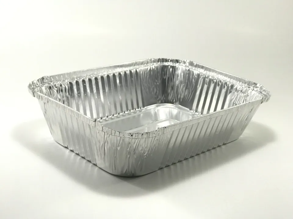 100 PC Disposable Aluminum Foil Pans Oven Tray Table Baking Pan Kitchen Bakeware