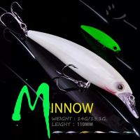 WALK FISH 1PCS Fishing Lure Luminous Minnow Lures Hard Bait Pesca 14G/13.1G Fishing Tackle isca artificial Quality Hook Swimbait