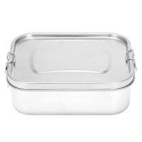 Stainless Steel Bento Box Lunch Container,3-Compartment Bento Lunch Box for Sandwich and Two Sides,1400 Ml Food Container for Kids &amp; Adults,Eco-Friendly, Dishwasher Safe