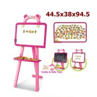 Todds &amp; Kids Toys ของเล่นเสริมพัฒนาการ กระดาน 3 in 1 Learning Easel สีชมพูหวาน