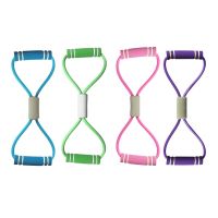 8 Resistance Band Yoga Resistance Band Stretch Fitness Band 8 Shape Pull Rope Figure for Home Workout Physical-Therapy Exercise Bands