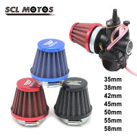 SCL MOTOS สากล35มิลลิเมตร38มิลลิเมตร42มิลลิเมตร45มิลลิเมตร58มิลลิเมตรหัวเห็ดรถจักรยานยนต์คาร์บูเรเตอร์กรองอากาศทำความสะอาดท่อไอดีดัดแปลงสกูตเตอร์