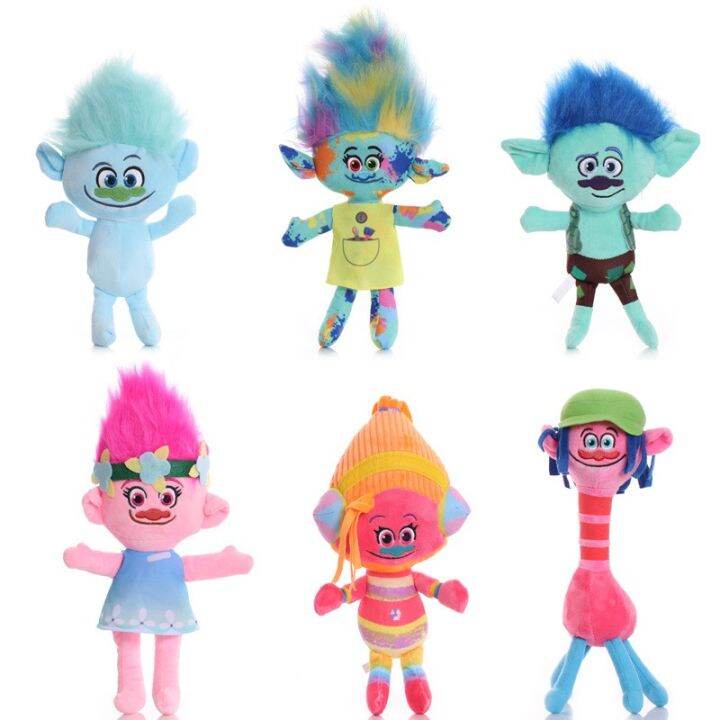 【Available】Movie Trolls Plush Toy Poppy Haper Branch DJ Suki Creek Guy ...