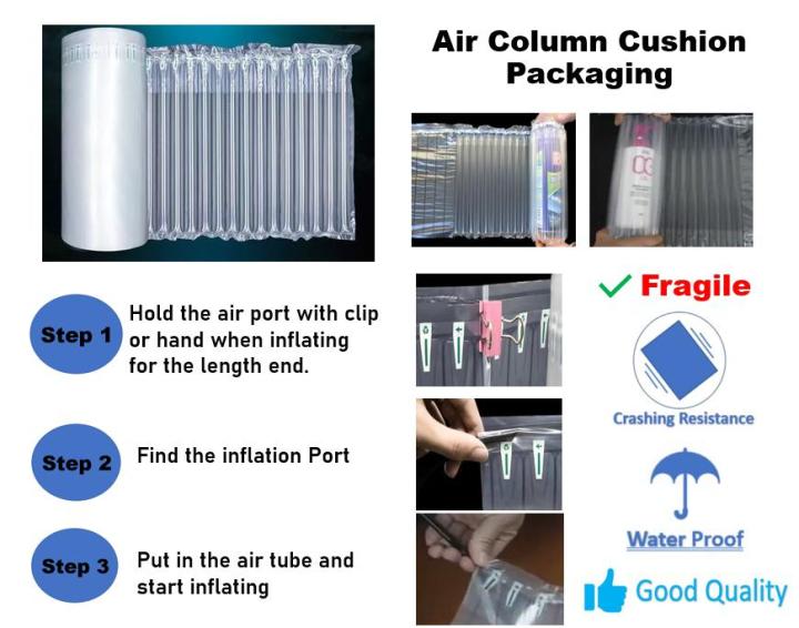 Transparent Color Air Cushion Bag Shockproof Air Column Packing - China Air  Column Bag, Air Column Machine | Made-in-China.com