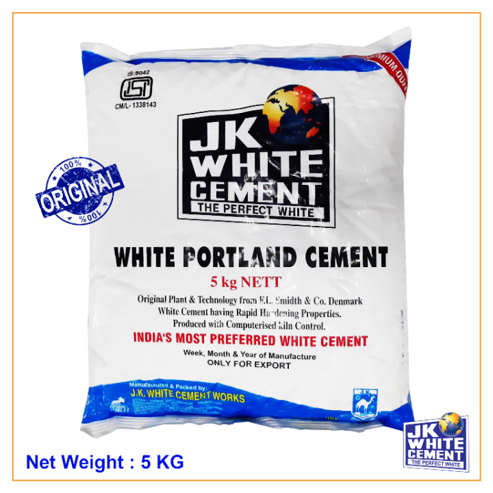 JK White Cement Powder 5KG Original Made In UAE High Strength Construction Concrete High
