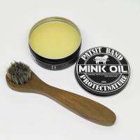 แพ็คคู่ mink oil (ไขแกะ) 100g และ แปลงขนม้า (มีด้าม)