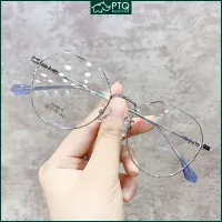 Myopia Eyeglasses Oval Metal Frame Anti Blue Glasses for Women Men Myopia Glasses PTQ