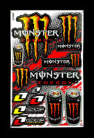 สติ๊กเกอร์ สัตว์ประหลาด 837 Monster สติ๊กเกอร์แต่งรถมอเตอร์ไซค์ บิ๊กไบค์ ATV หมวกกันน็อค รถยนต์ สติ๊กเกอร์เคลือบเงาคุณภาพดี