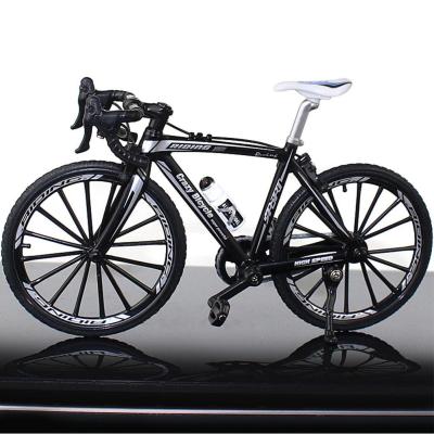 Collection Decor Diecast Toys Mini Bend Bicycle Model Racing Cycle Mountain Bike