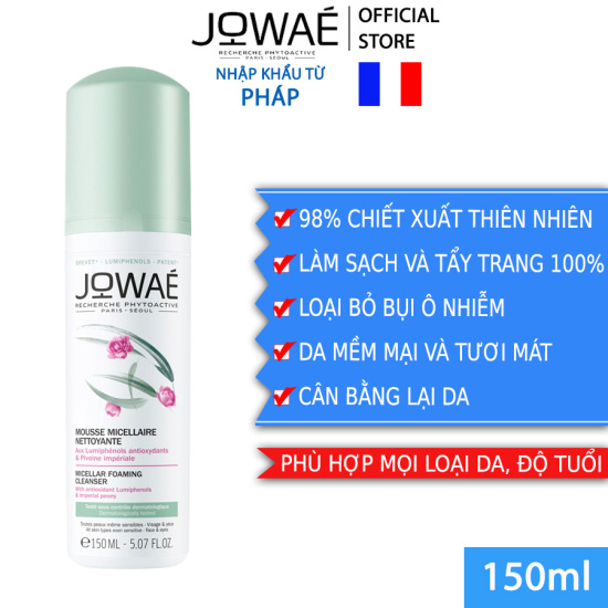 Sữa rửa mặt tạo bọt jowae loại bỏ chất bẩn làm sạch da mỹ phẩm thiên nhiên - ảnh sản phẩm 1