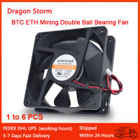 Genuine new FD241238EB DC 24V 0.52A S7 S9 T9 L3 BTC ETH Mining Double Ball BearingCooling Fan 120*120*38mm