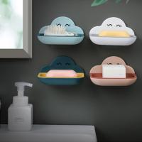 Cloud Shaped Soap Box Soap Box Soap Dish With Lid Portable Holder Storage Box Soap Container R4T2